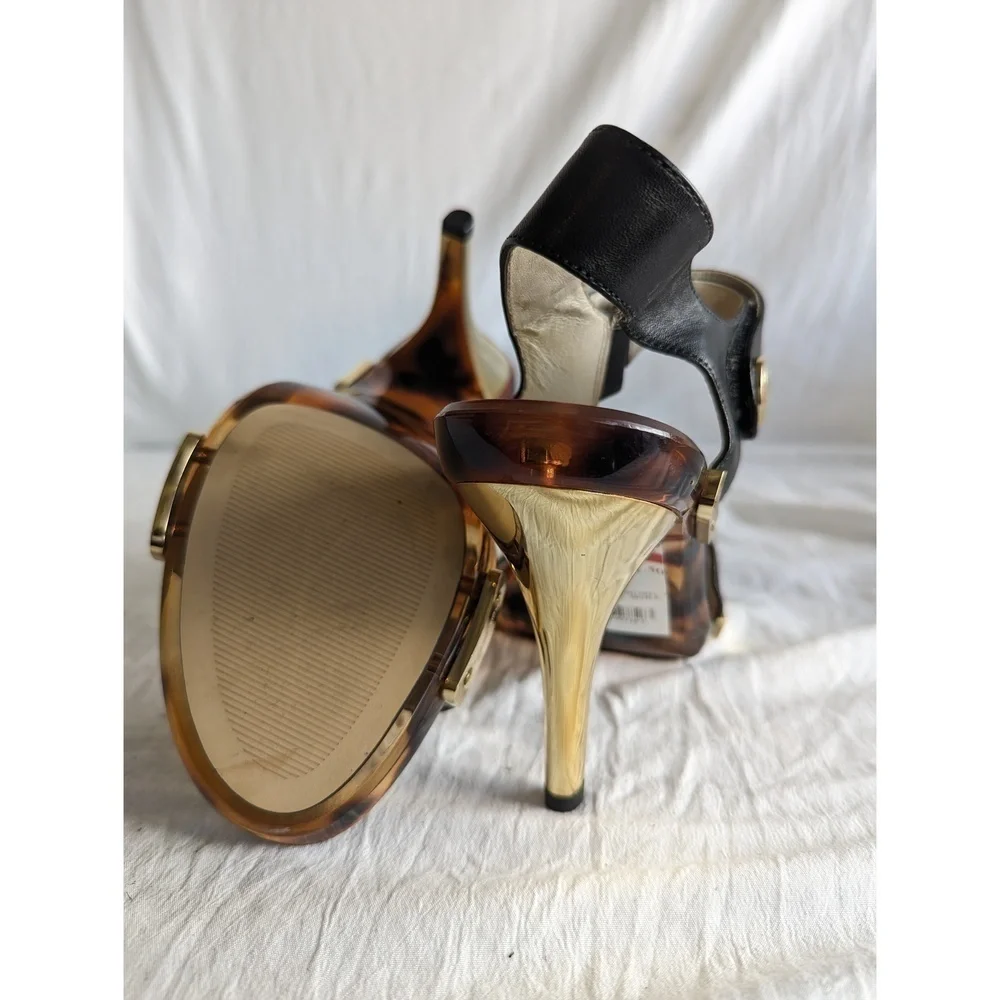 Michael Kors Black and Gold Detail Heels - Never Worn